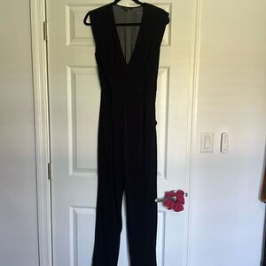 Rachel Zoe Black Jumpsuit - Long Pants Romper - See Thru Mesh Back, Never Worn